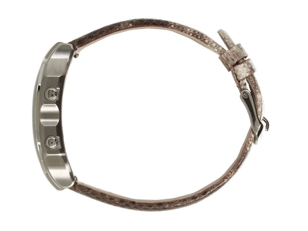 Large Signature Watch on Natural Cobra Print