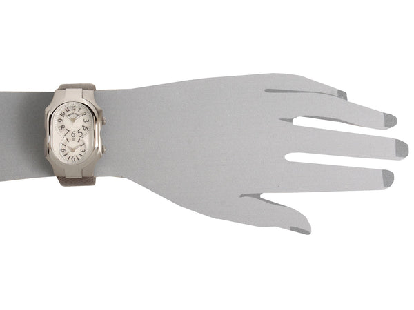 Large Signature Watch on Natural Cobra Print