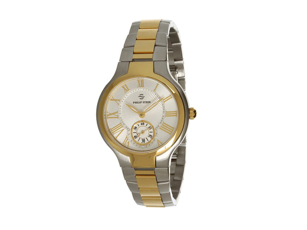 Small Round Two-tone Gold Plated Watch